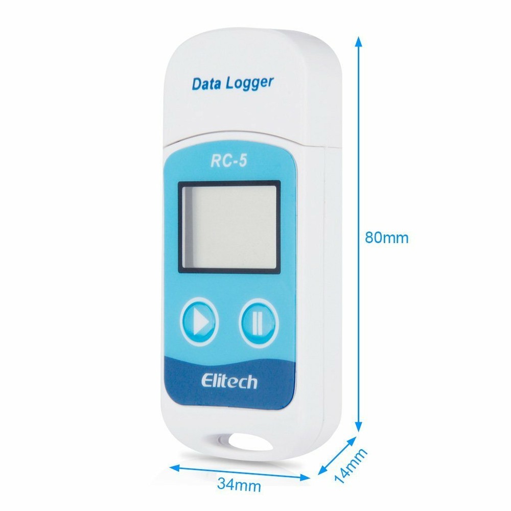 Elitech R54 USB Temperature Data logger Datalogger Temp Recorder Internal Sensor