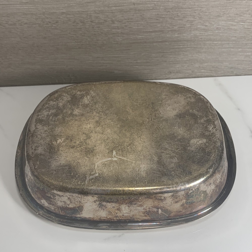 Vintage Silverplate Silent Butler Crumb Catcher *Missing Handle*