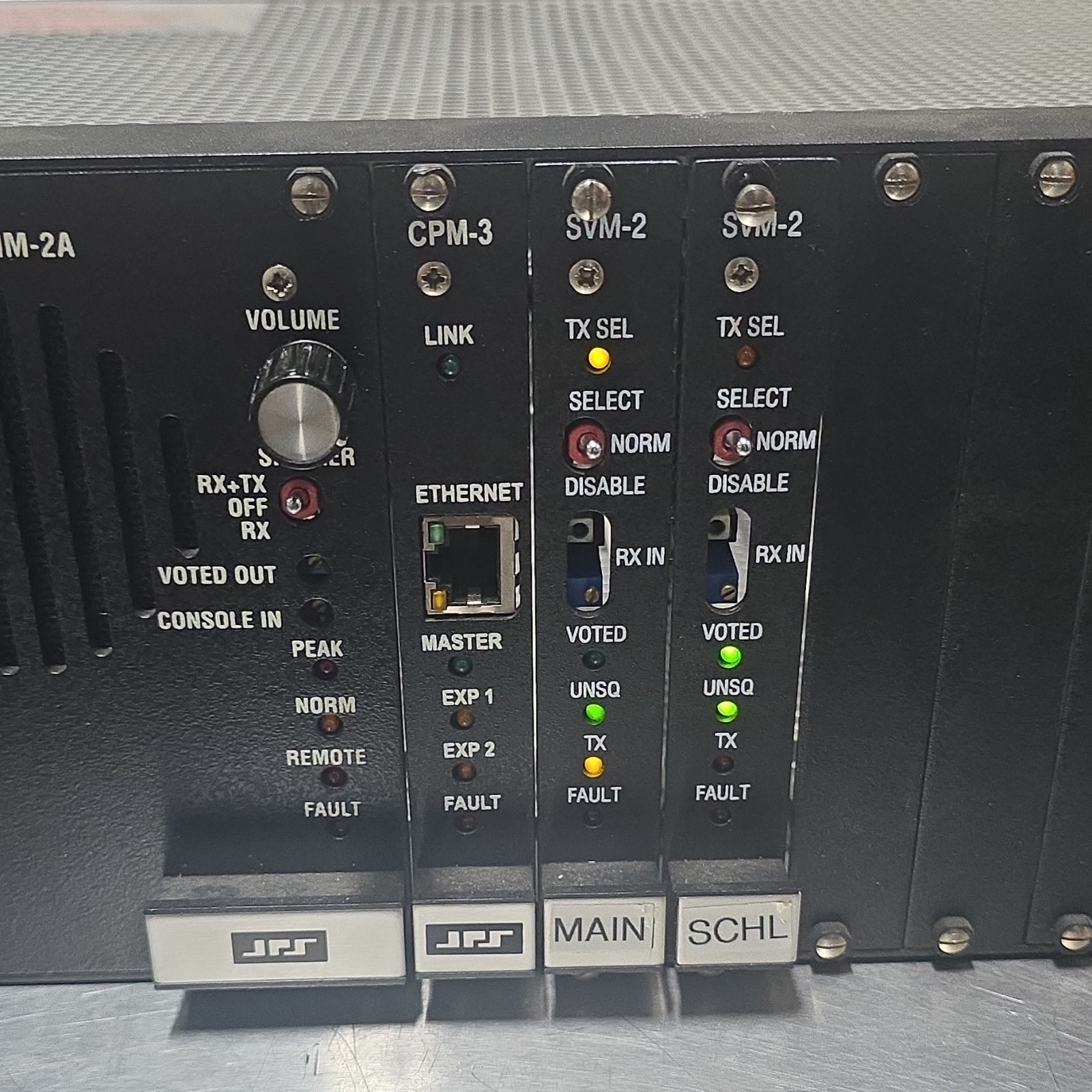 Raytheon Rackmount Base Radio Unit PSM-1A CIM-2A CPM-3 SVM-2 Ethernet 115/230V