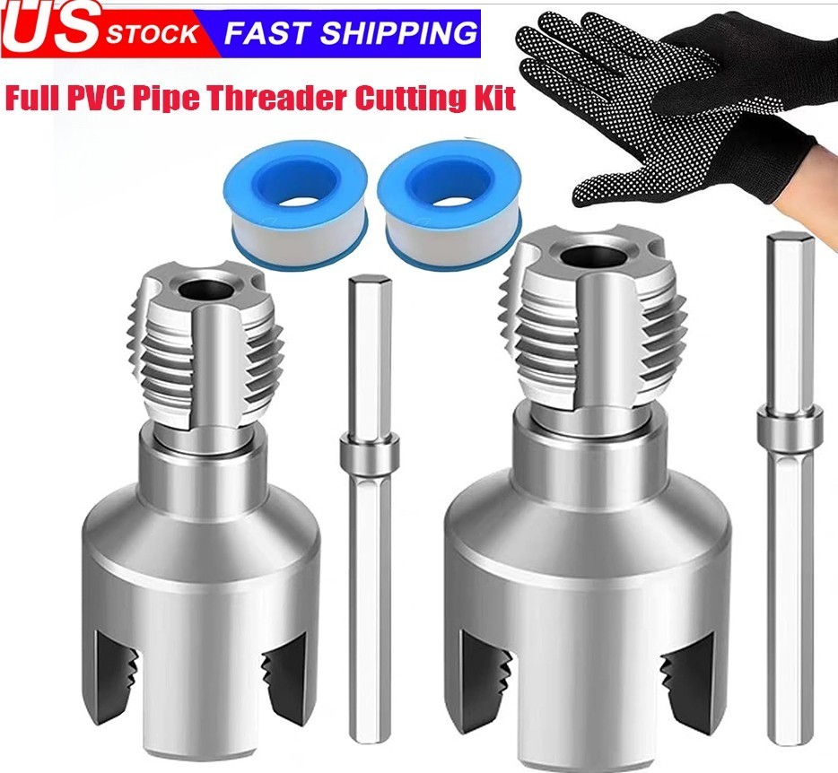 PVC Pipe Threading Cutter Kit Integrated Internal & External Pipe Threading Tool