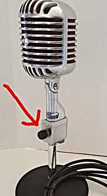 Vintage 1950's Shure on-off A83B switch, tested, working, complete