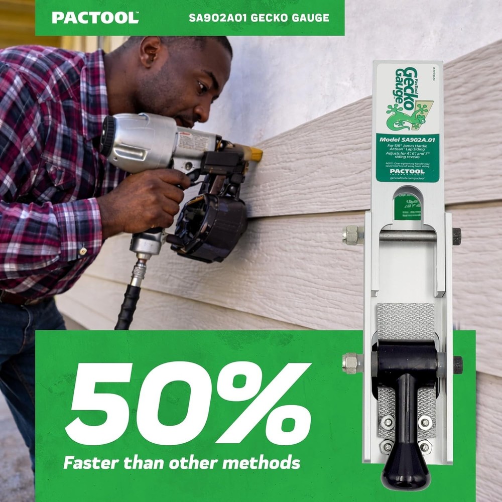 Gecko Gauge Clamp for LP Siding Installation