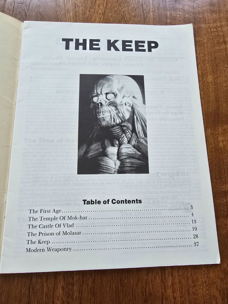 AD&D Module The Keep Role Aids Mayfair Complete Advanced Dungeons & Dragons