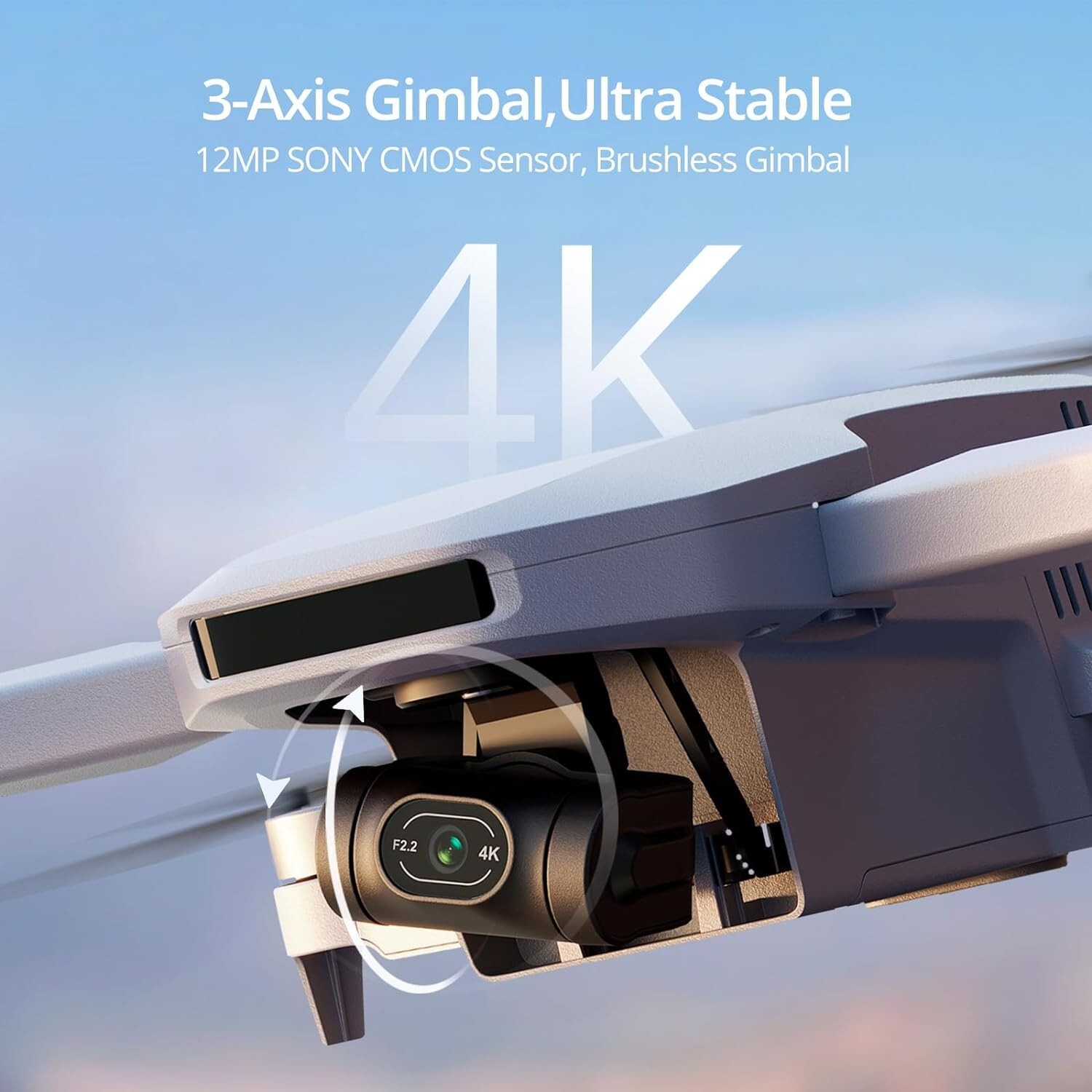 Refurbished Potensic ATOM Drone 3-Axis Gimbal 4K QuickShots 249g Fly More Combo