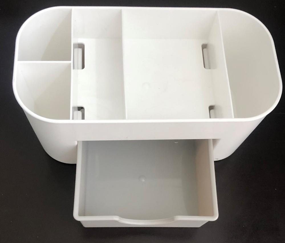 1ct Ankyo Development Makeup Storage Organizer with Sliding Compartment 8"x4"x4"