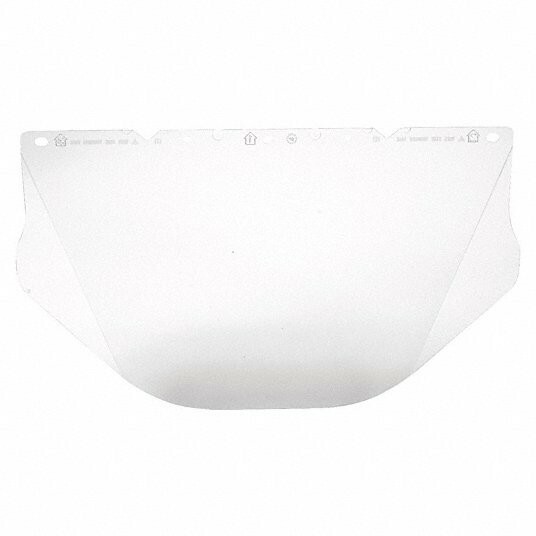 MSA Face Shield System; 1 visor frame, 2 polycarb. visors, 1 steel mesh visor