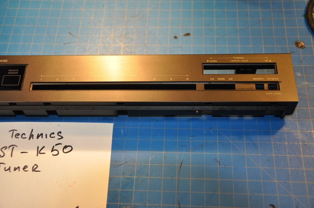 Technics ST-K50 Tuner Replacement Parts Front Face Panel Plate