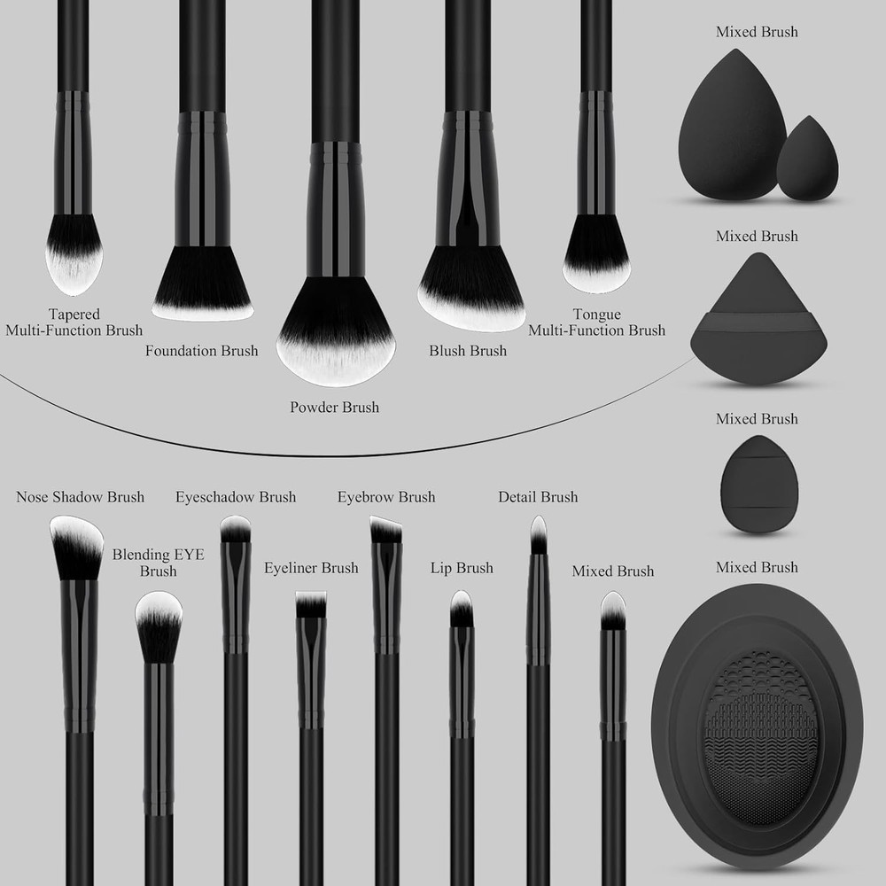 Makeup Brushes 26 Pcs Makeup Kit,Foundation Brush Eyeshadow Brush Make up