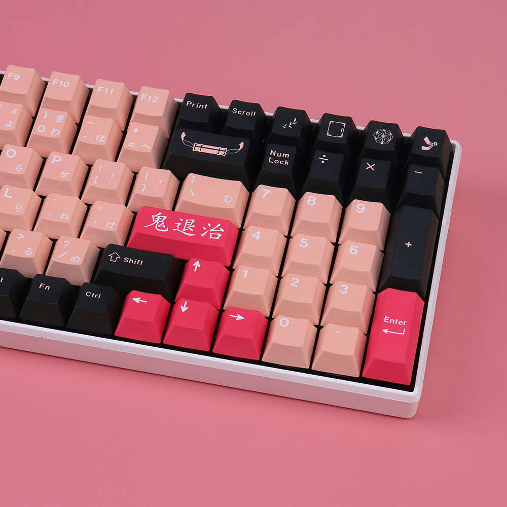 Devil Killer 130 Key PBT Keycap Set - Cherry colored Mechanical Keyboard
