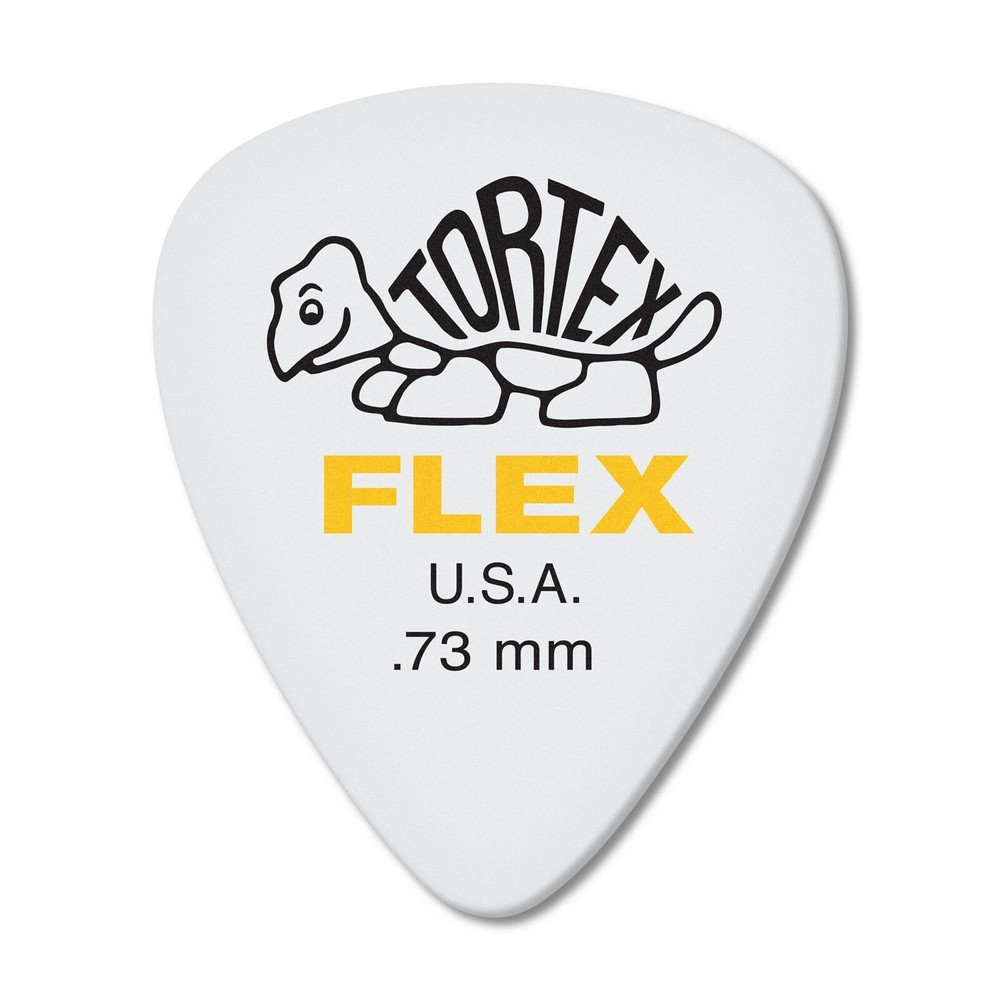 Dunlop Guitar Picks Flex Standard 12 Pack .73mm Medium (428P.73)