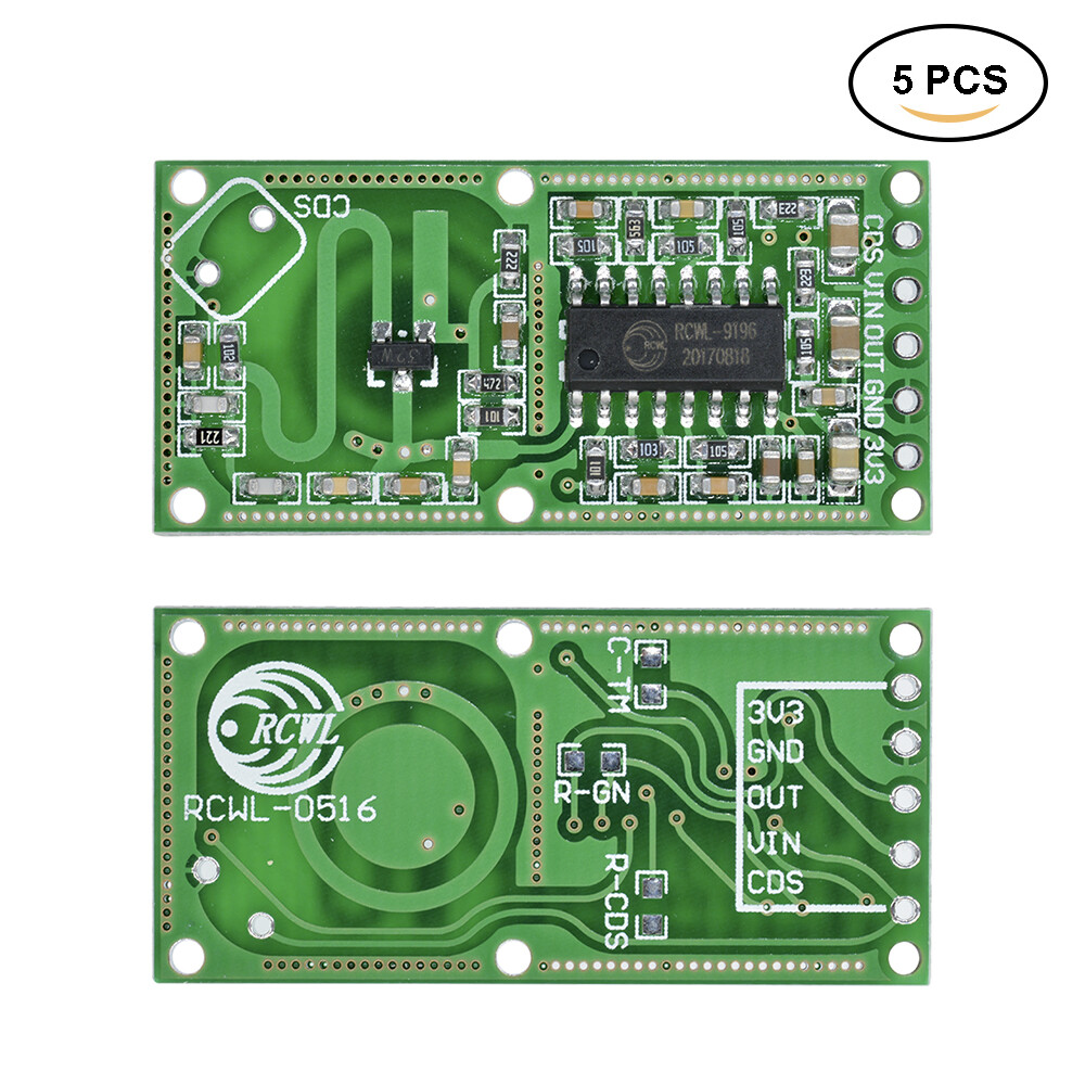 2PCS RCWL-0516 Microwave Radar Sensor Module Human Body Induction Switch Module