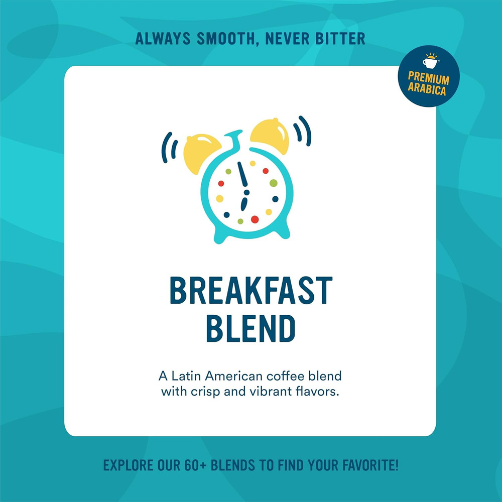 Roasted Ground Coffee Bag, Breakfast Blend, 32 Ounce