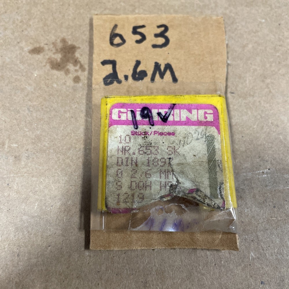 Guhring 653, 2.6mm DIN 1897
