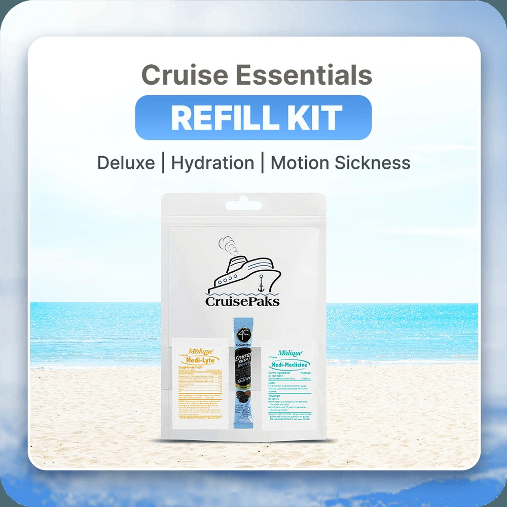 Cruise Essentials List| Deluxe | Hydration | Motion Sickness