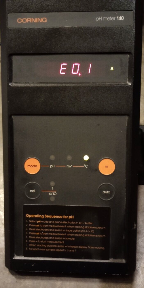 Corning pH Meter 140 Digital Laboratory Device
