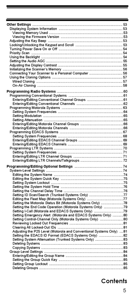Uniden BCD396T Instructions Operating Manual User Guide COIL BOUND