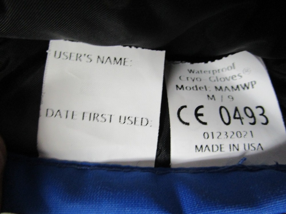 Tempshield® Waterproof Cryo-Gloves® Model: MAMWP, Size M/9, 1 Pair