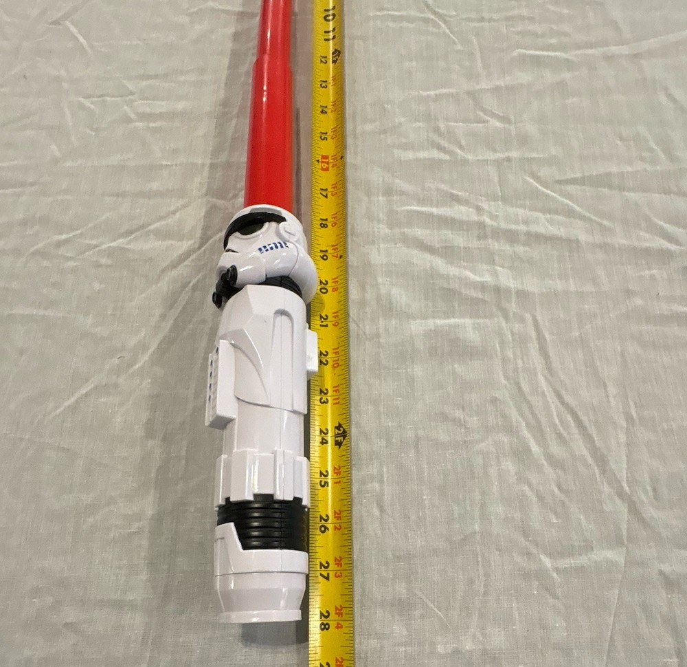 Star Wars Lightsaber Squad Stormtrooper Lightsaber Extendable Pre-owned Nice