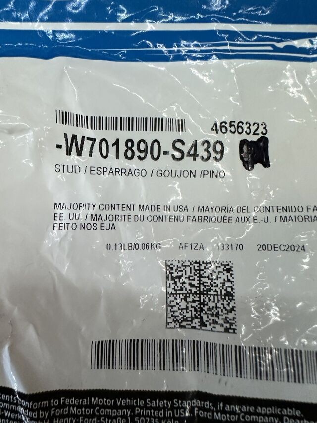 Genuine Ford Stud W701890-S439