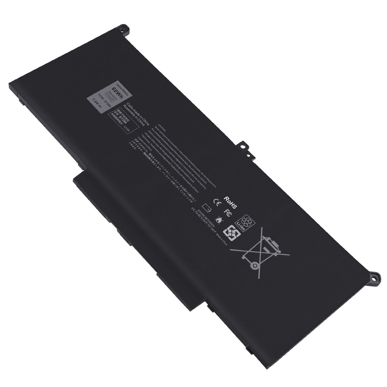 F3YGT Battery For Dell Latitude 12 7000 7280 7290 13 7380 7390 14 7480 7490 60Wh