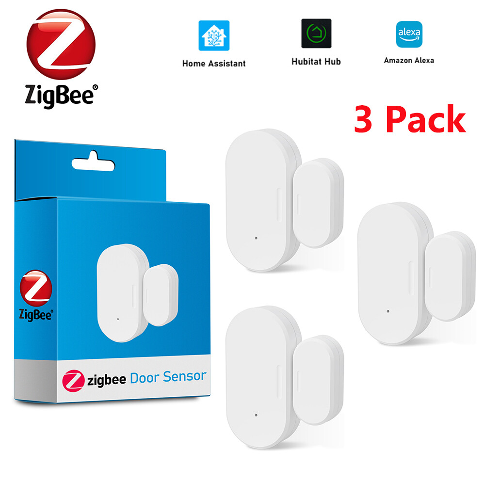 Zigbee Wireless Window Door Smart Contact Sensor Kit For Home Alexa Assistant