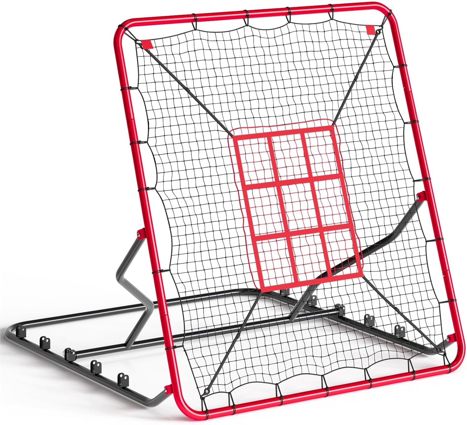 Baseball Rebounder Net 4x4.5ft Pitching Batting Net Fielding Trainer for Hitting