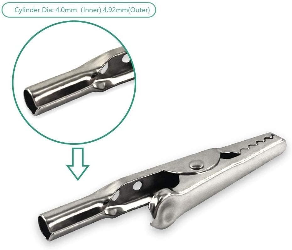 Versatile 25Pcs Crocodile Clips - Ideal for Electrical Testing & DIY Projects