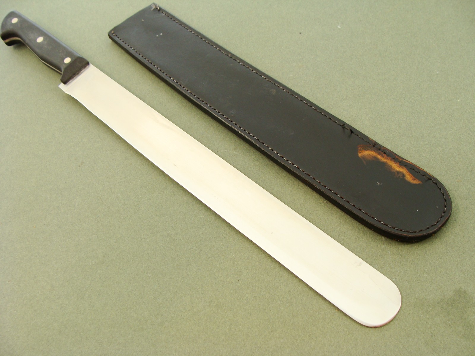 XL 18" VINTAGE AUTOPSY KNIFE & SHEATH PATHOLOGY SCIENCE & MEDICINE KNIVES TOOLS
