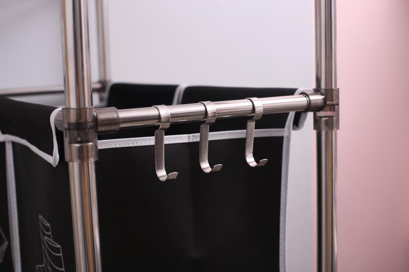Laundry Hamper 3 Tier Laundry Sorter with 4 Removable Bags Laundry Lights Darks