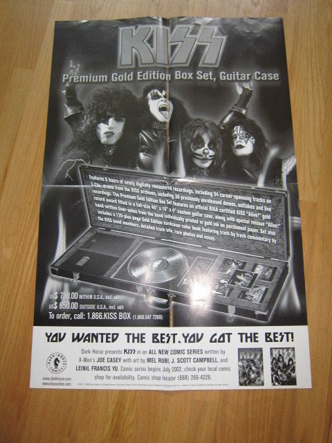 KISS Comics and Box set poster double sided