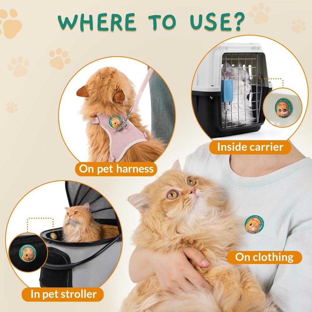 Pawith Calming Pop Patch for Cat Travel – Pheromone Diffuser for Cats Reduces...
