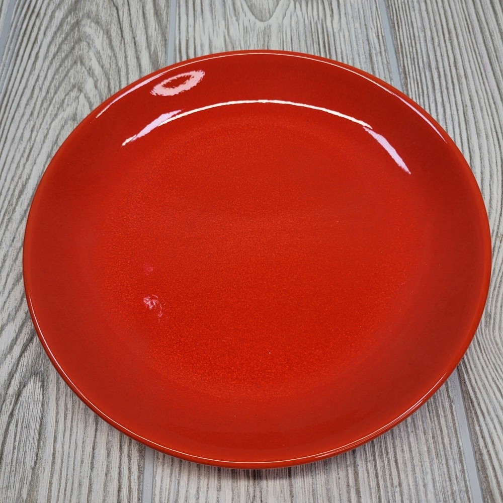 Waehttersbach Germany Solid Red Ceramic Plate Salad Lunch Dessert
