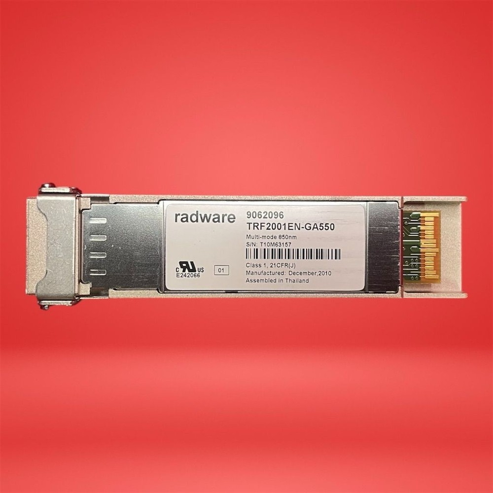 Radware 10Gbps XFP Multimode SR Pluggable Optics Module TRF2001EN-GA550