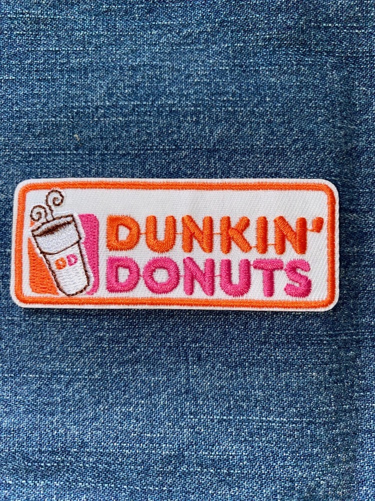 DUNKIN DONUTS Embroidered PATCH Iron On NEW