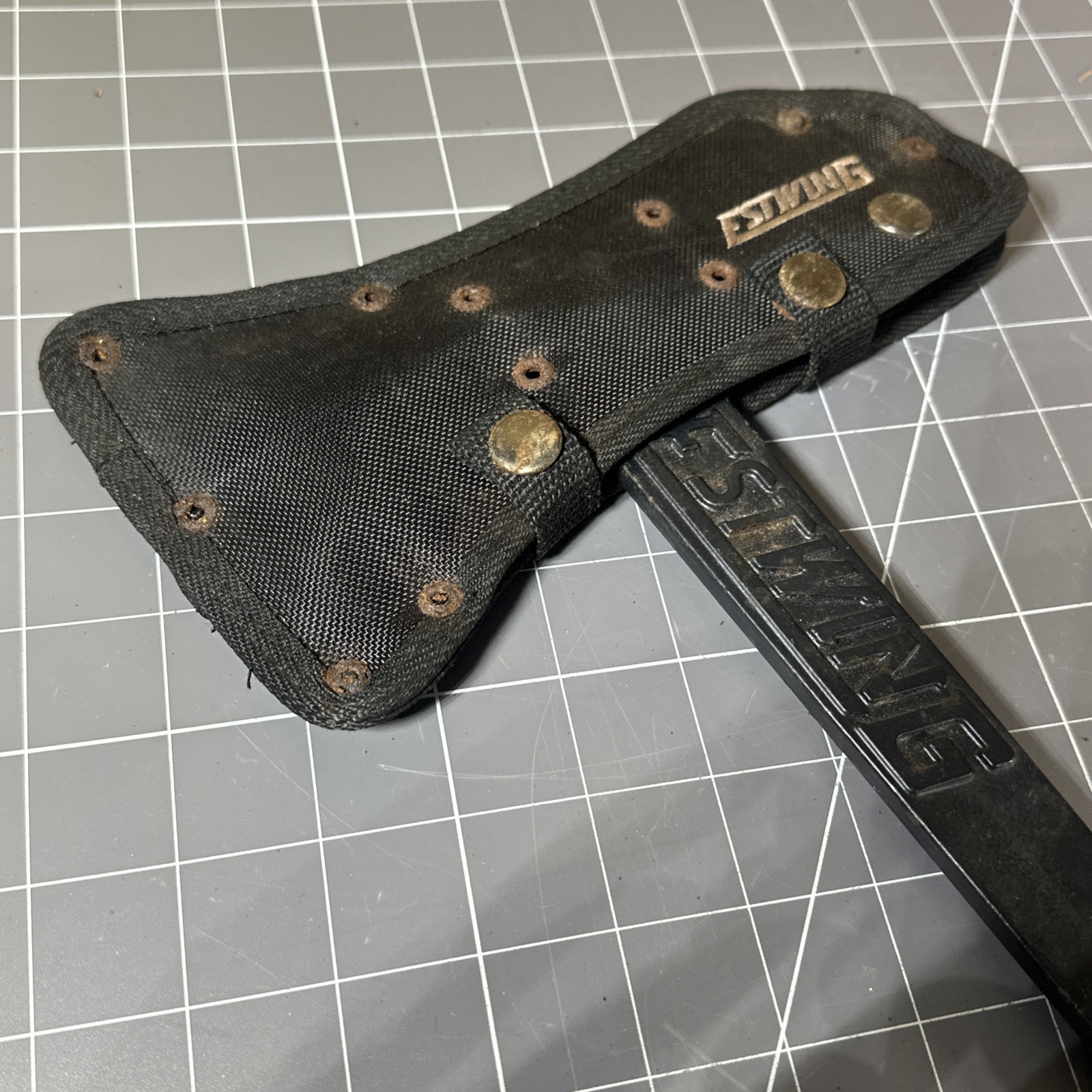 Estwing EBTA USA Made Black Eagle Tomahawk Axes w/ Black Sheath, Black, 16"