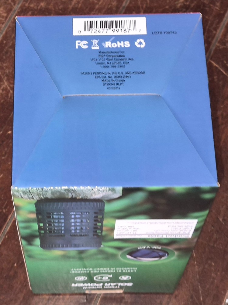 Portable Insect Killer *Solar* Lantern with LED Flame Effect #109685