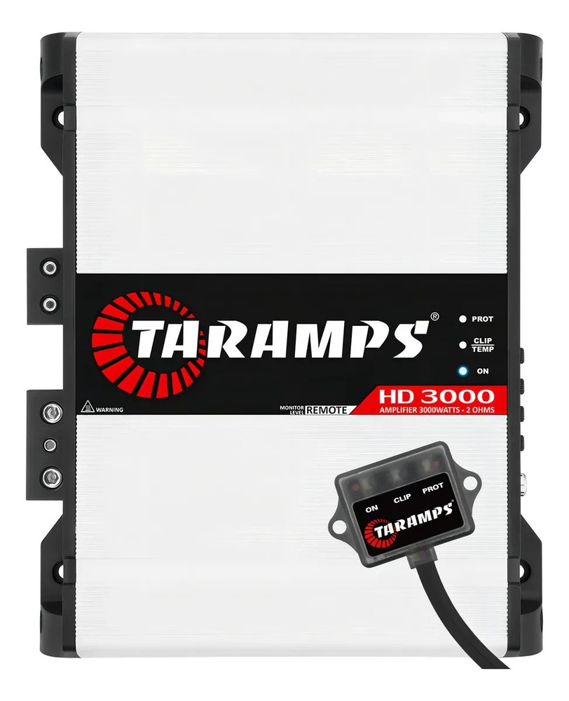 TARAMPS HD 3000 - 2ohm + TS 400x4 - 2ohm + Control TLC 3000 - Eletronics Car.