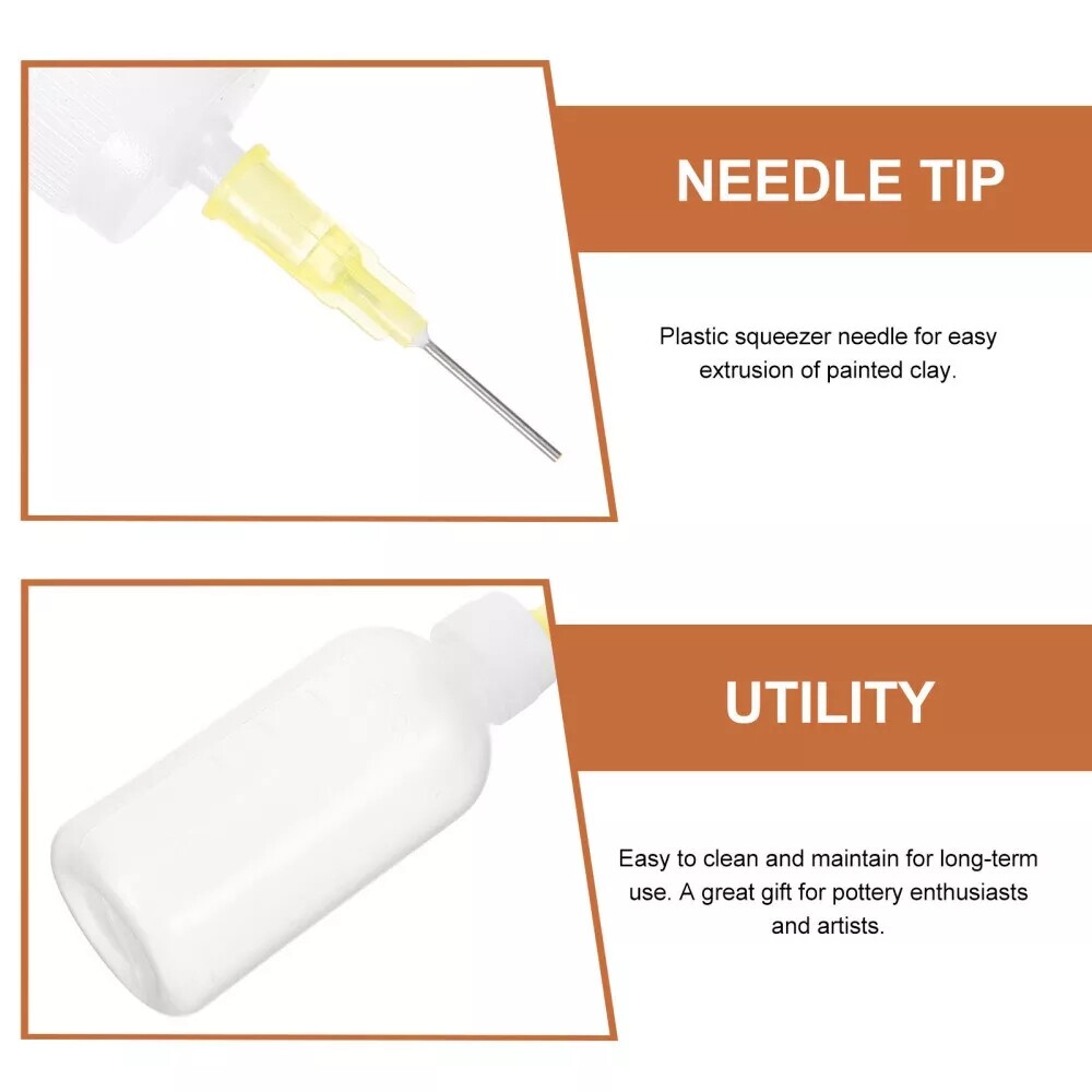 50ml Precision Applicator Bottles, 20Pcs Needle Tip Squeeze Bottle Squeeze