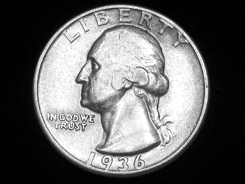 1936 Washington Quarter --- Almost Uncirculated +++