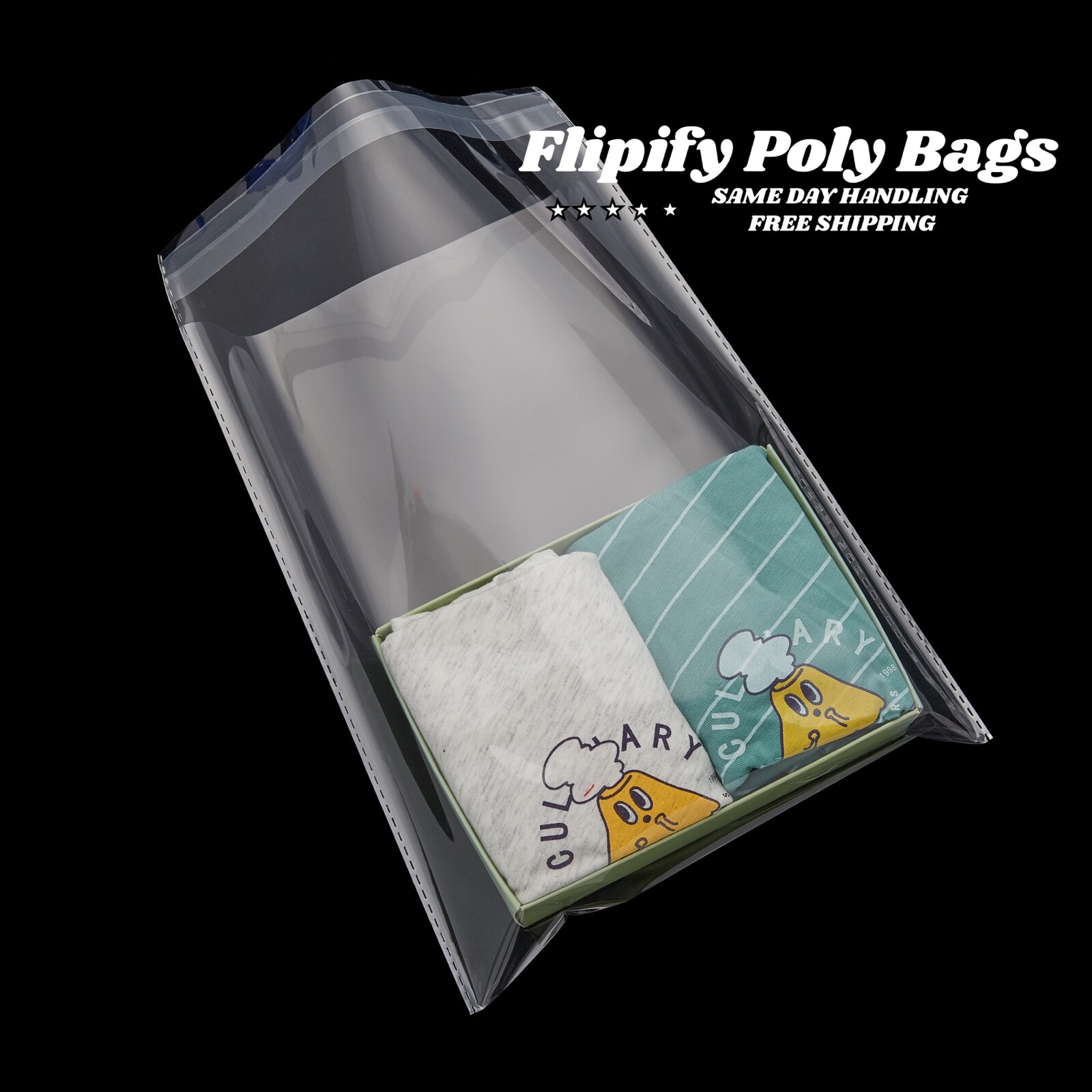 Poly Bags Suffocation Warning Clear 1.5 mil Merchandise Apparel for Amazon