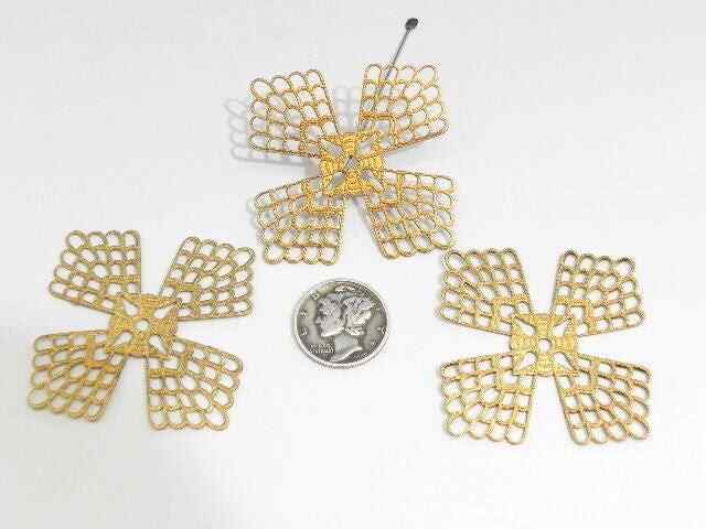 Filigree Celtic Windmill Connector (55mm) Vintage Finding