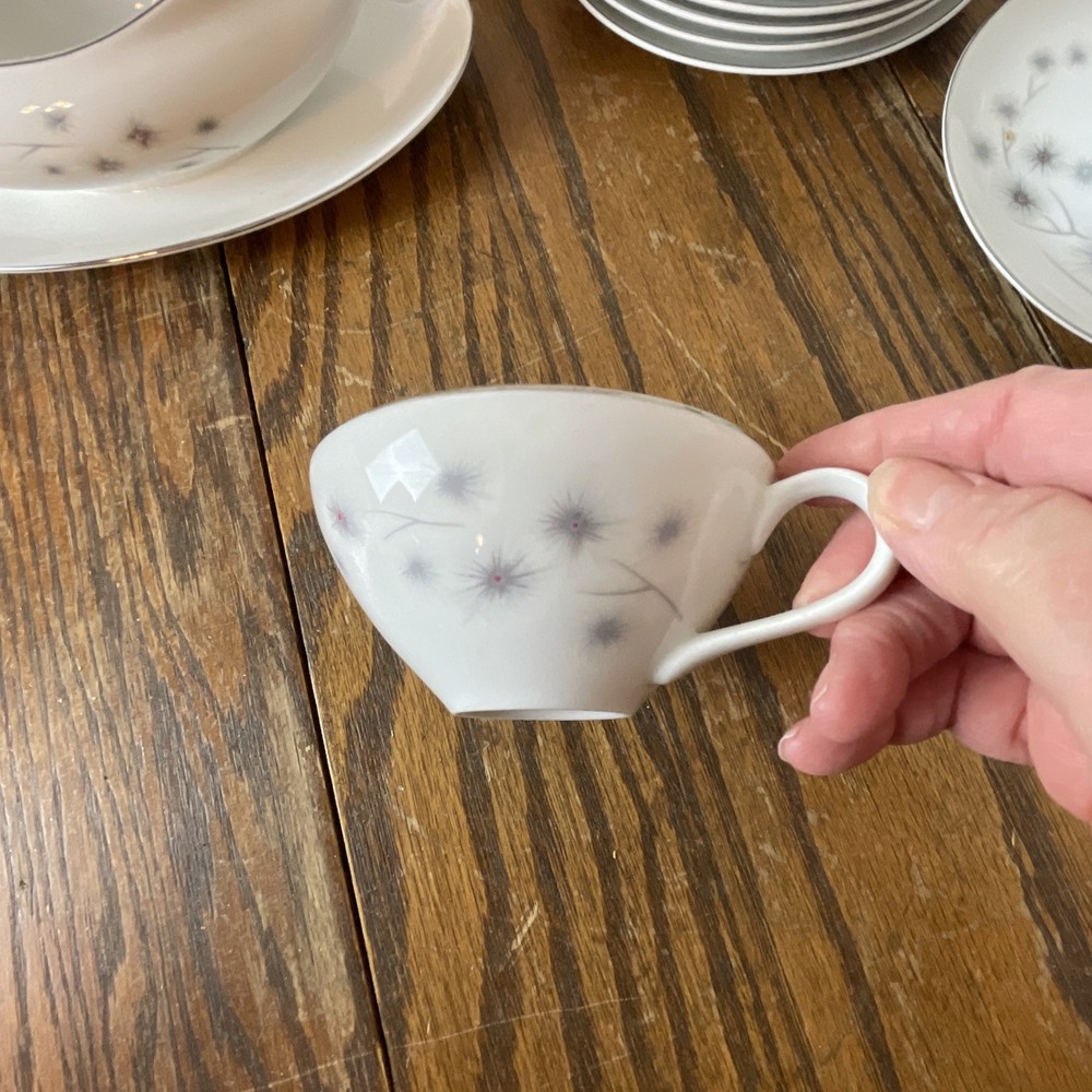 Creative China 1014 Dinnerware Set 31 Pieces Platinum Starburst