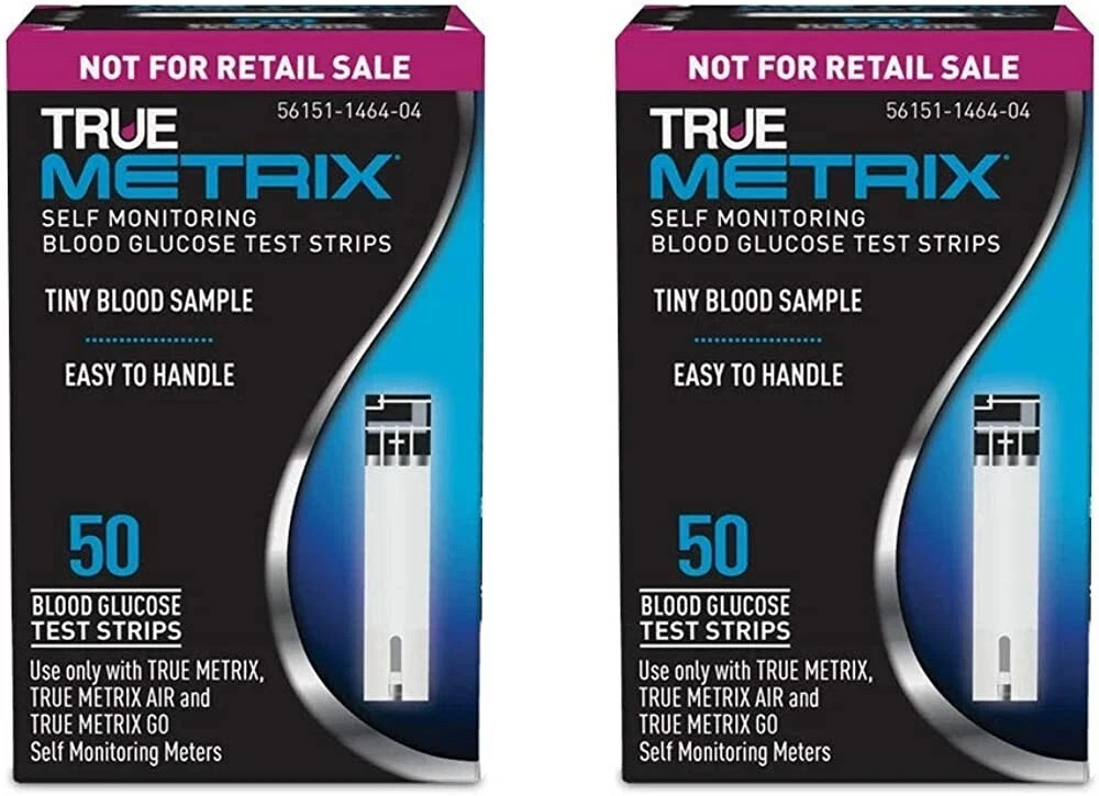True Metrix Blood Glucose Test Strips 100Ct, Exp 1/2026+ FREE SHIPPING