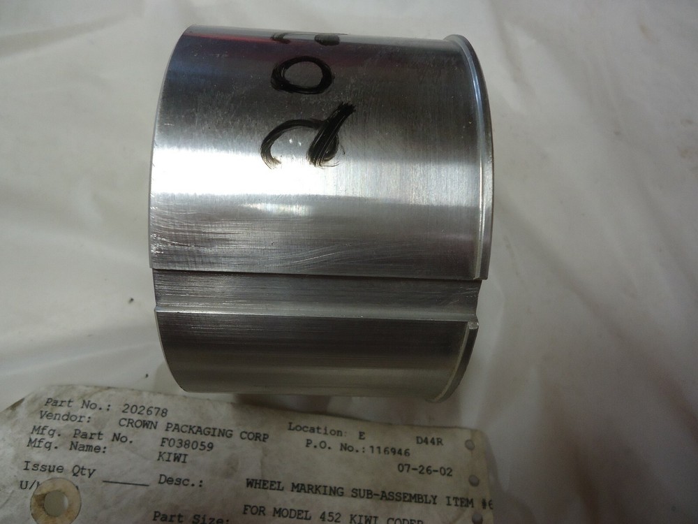 Kiwi coder Model 452 Wheel Marking Sub-Assembly F038059