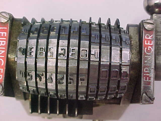 LEIBINGER NUMBER MACHINE NUMERATOR backward SG