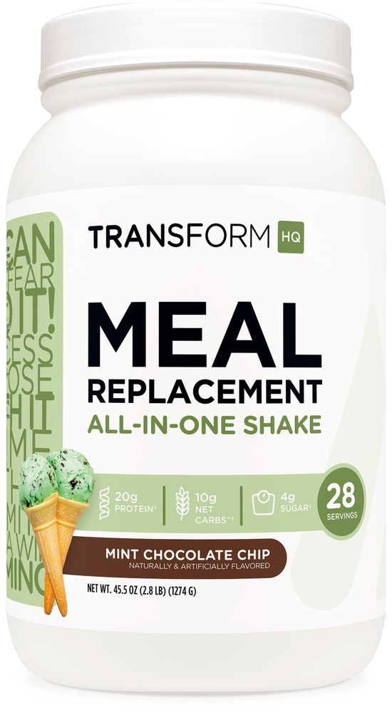TransformHQ Meal Replacement Shake Powder 28 Servings (Mint Chocolate Chip)