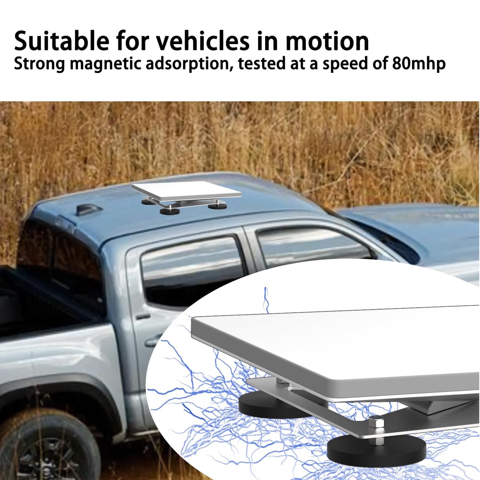 Flat Mount Kit for Starlink Mini - Roof Mount for Starlink Mini Magnetic Mount