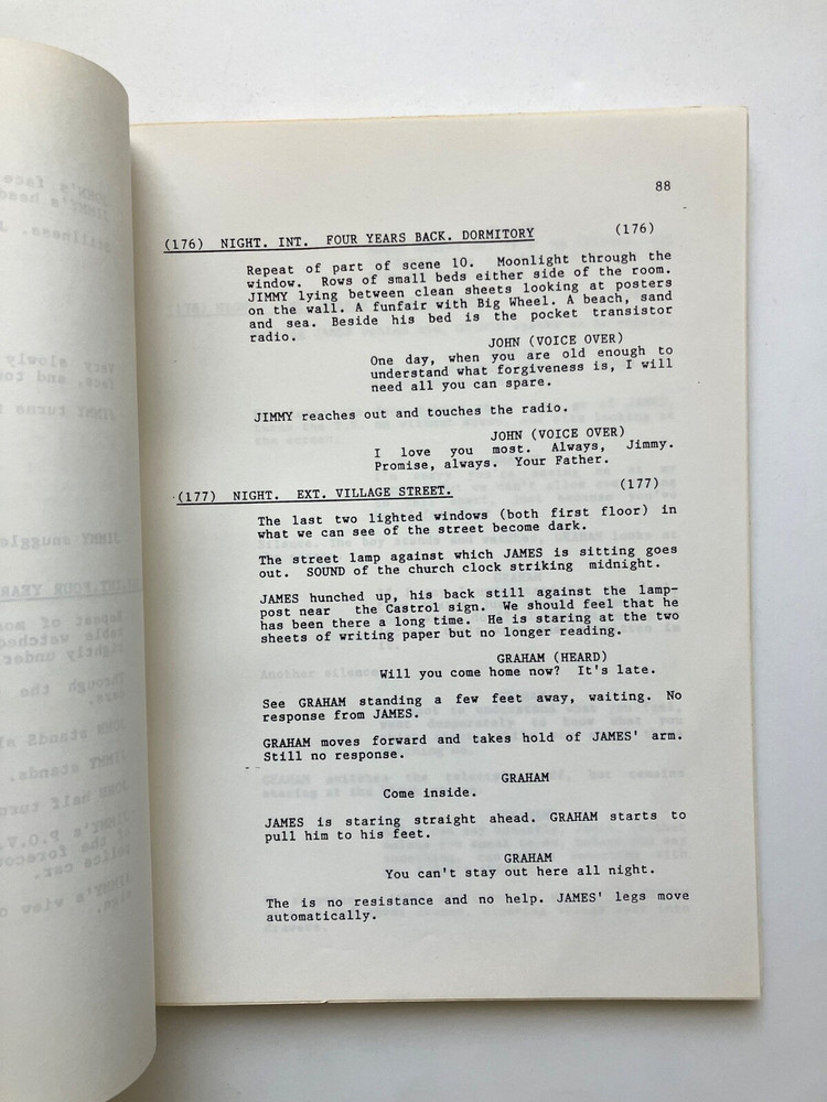 SECOND BEST (1994) ORIGINAL 1st DRAFT SCRIPT. WILLIAM HURT. NOT A REPRODUCTION