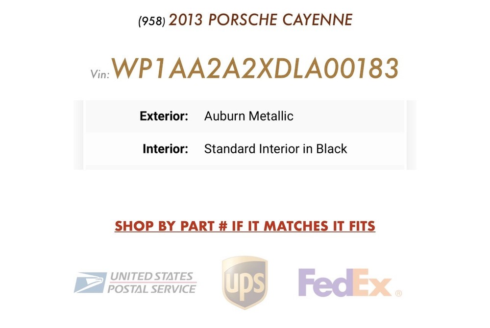 2013 PORSCHE CAYENNE Right LANE Change Assist Control Module