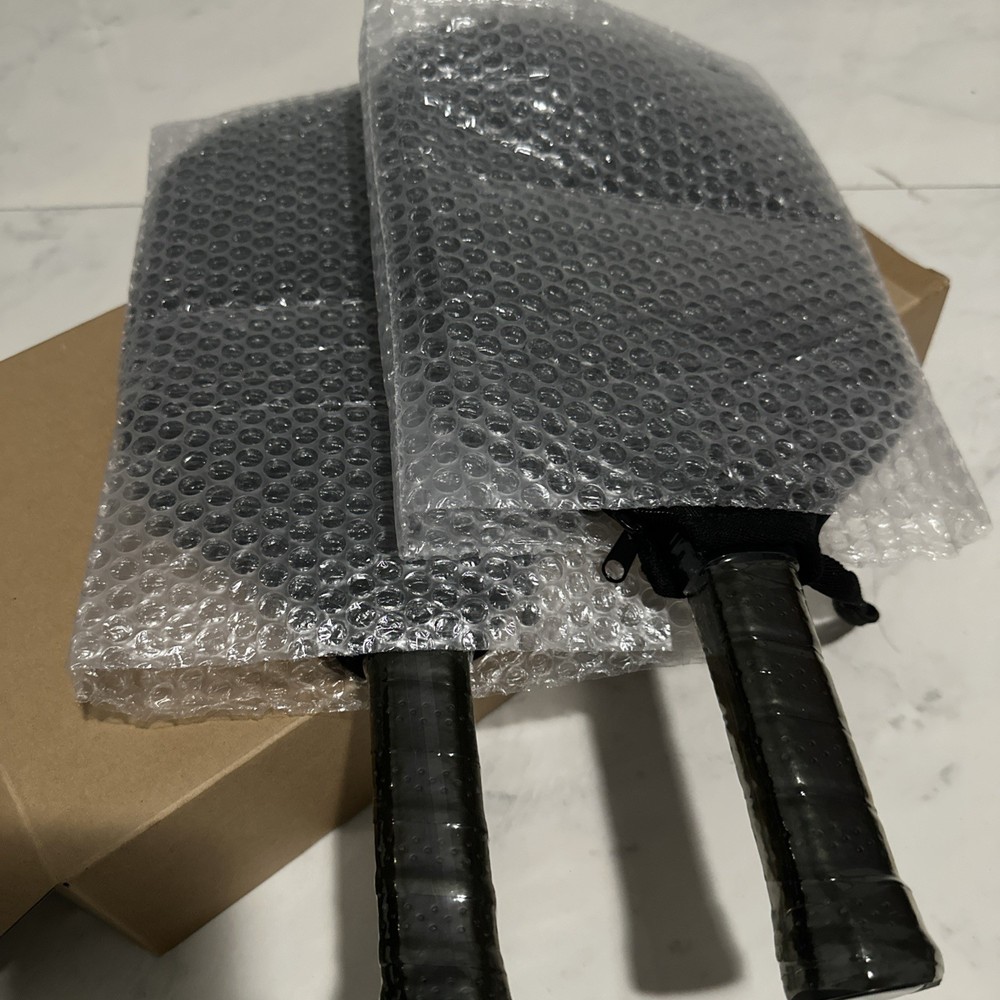 Raw Carbon Fiber Pickleball Racket Set (2-pack)